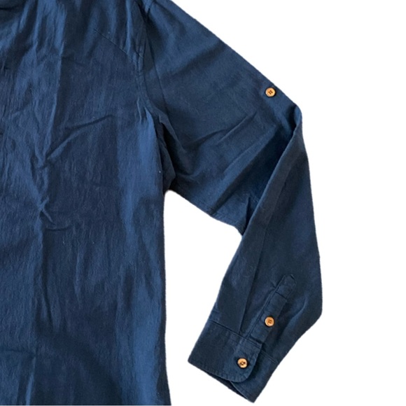 POLOMANO Men's Button Down Long Sleeve Shirts - Picture 5 of 9